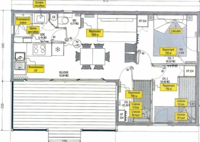 Chalet Spacieux Avec Terrasse - 8 Pers. - Api-1-52-1591 キャンプ場 *